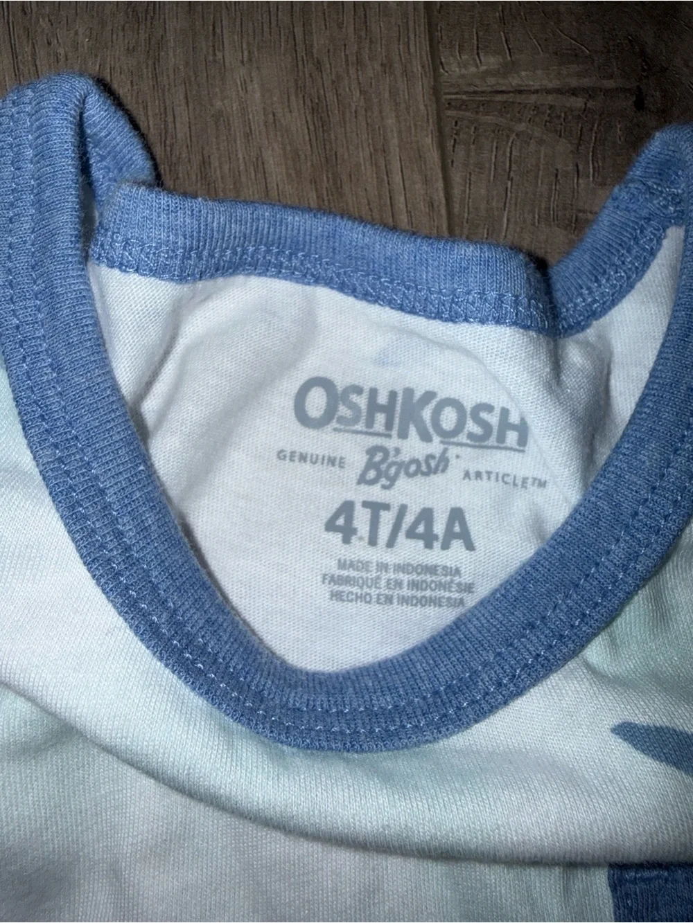OshKosh B'gosh Tank with Blue Shark Print and Pocket
